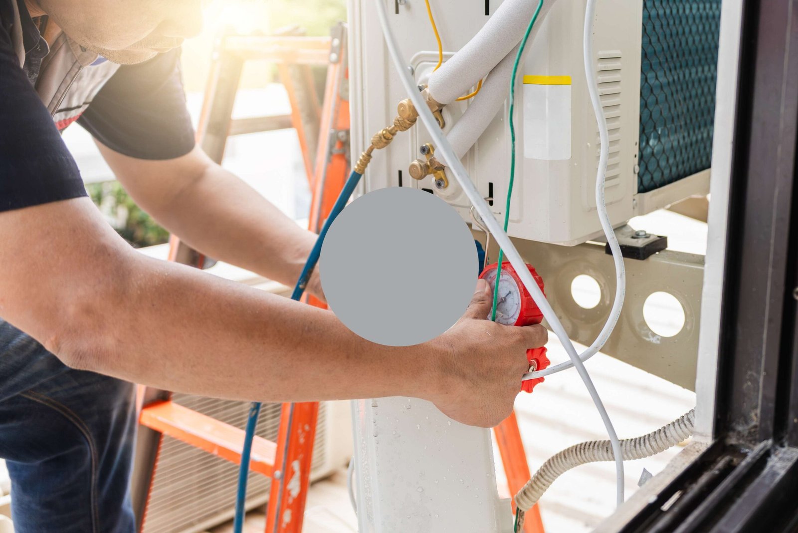 AC electrical wiring and copper piping installation service